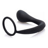 XR Brands Explorer II Prostate Stimulator & Cock Ring Black - Intense Pleasure for Men's Prostate and Erection Enhancement - Adult Naughty Store