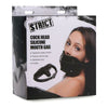 Strict Cock Head Silicone Mouth Gag - Model X23 - Unisex - Pleasure Enhancer - Black - Adult Naughty Store