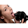 Strict Cock Head Silicone Mouth Gag - Model X23 - Unisex - Pleasure Enhancer - Black - Adult Naughty Store