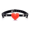Introducing the Heart Beat Silicone Heart Shaped Mouth Gag - The Ultimate Pleasure Experience for Couples