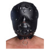 XR Brands Master Series Kanine Kollection Muzzled Universal BDSM Hood Removable Muzzle Black - Adult Naughty Store