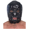 XR Brands Master Series Kanine Kollection Muzzled Universal BDSM Hood Removable Muzzle Black - Adult Naughty Store