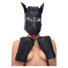 Strict Leather Padded Puppy Mitts Black - Premium Leather Puppy Play Gloves for Enhanced Sensations and Control
