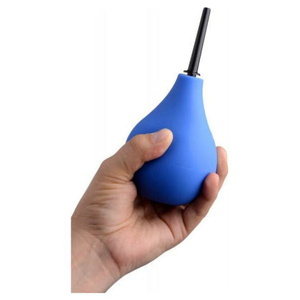 Introducing the Luxe Pleasure Pro One-Way Valve Anal Douche - Model LPD-225, for Ultimate Hygiene and Comfort in Blue