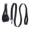 Strict Leather Ball Stretcher with Leash - Model XJ-2000 - Male - Scrotum Pleasure - Black - Adult Naughty Store