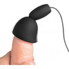 Deluxe 10 Mode Silicone Penis Head Teaser - The Ultimate Pleasure Enhancer for Men - Model X123 - Black