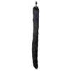 LuxureFur Extra Long Mink Tail Metal Anal Plug - Model XLT-5000 - Unisex - Sensual Pleasure - Black - Adult Naughty Store