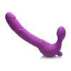 Royal Revolver Vibrating Strapless Silicone Strap On Dildo - Model RR-500 - For Couples - Dual Stimulation - Purple - Adult Naughty Store