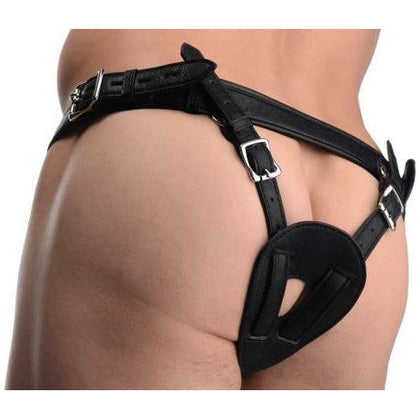 LuxureWare AH-5000 Unisex Ass Holster Anal Plug Harness - Ultimate Backdoor Pleasure - Black - Adult Naughty Store