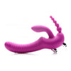 Regal Rider Vibrating Silicone Strapless Strap On Triple G Dildo - Ultimate Pleasure for Her and Him, Purple - Adult Naughty Store