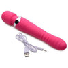 Luxurious Pleasure Co. X123 Ultra Thrusting and Vibrating Silicone Wand - Dual Stimulation - Pink - Adult Naughty Store