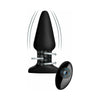 Rimmers Model R Smooth Rimming Plug With Remote - Premium Silicone Anal Pleasure Toy for Him and Her (Black) - Adult Naughty Store