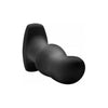 Rimmers Model M Curved Rimming Plug With Remote - Premium Silicone Anal Massager for Intense Pleasure - Model M3 - Unisex - Black - Adult Naughty Store