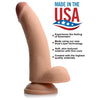 USA Cocks Ultra Real Dual Layer Suction Cup Dildo - Model 8D-200 - Unisex - Sensational Pleasure - Flesh - Adult Naughty Store