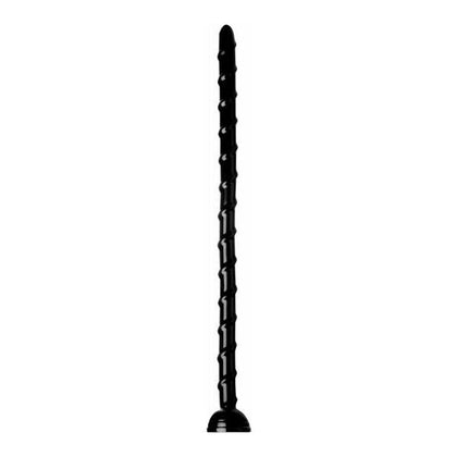 Introducing the Hosed 18 Inches Swirl Thin Anal Snake Black: A Sensational Delight for Deep Pleasure! - Adult Naughty Store