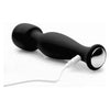 Mighty Pleaser Powerful 10x Silicone Wand Massager - Compact and Travel-Friendly Pleasure Device for All Genders - Black - Adult Naughty Store