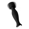 Mighty Pleaser Powerful 10x Silicone Wand Massager - Compact and Travel-Friendly Pleasure Device for All Genders - Black - Adult Naughty Store