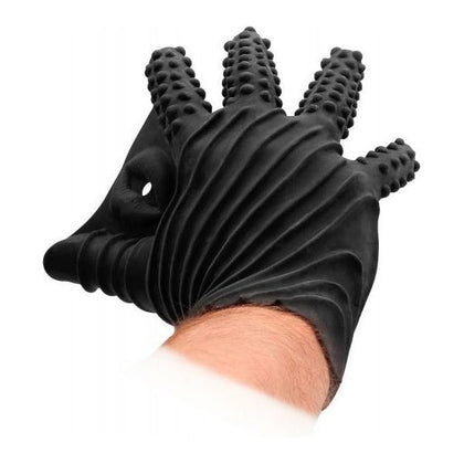 Fist It Textured Masturbation Glove Black - The Ultimate Pleasure Accessory for Intense Sensations and Exploration of Intimate Desires - Adult Naughty Store