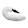 Tailz White Fox Tail Anal Plug and Ears Set - Premium Silicone, Model TWF-001, Unisex, Anal Pleasure, White