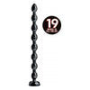 Introducing the Hosed 19 Inches Beaded Anal Snake - Model X1: The Ultimate Black Pleasure Powerhouse for Adventurous Anal Enthusiasts! - Adult Naughty Store