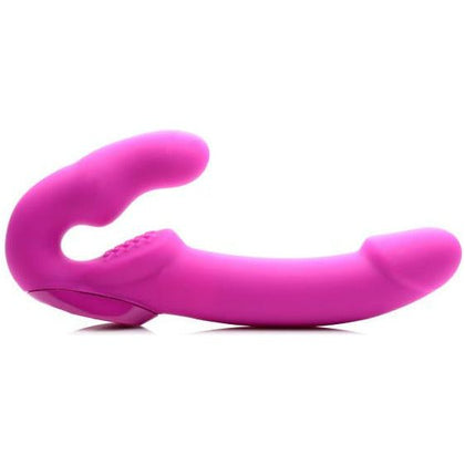 Evoke Super Charged Vibrating Strapless Strap-On - Model X1 - Pink - For Ultimate Dual Pleasure - Adult Naughty Store