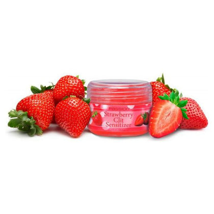 Passion Strawberry Clit Sensitizer 1.5oz Jar - Intensify Pleasure with the Passion Sensations Strawberry Clit Gel - Model S1.5 | For Women | Clitoral Stimulation | Delicious Tart Tingle | Pink