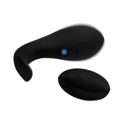 Introducing the Dark Pleasure Pod DP-9000 Rechargeable Remote Control Vibrating Egg - For Sensational Stimulation in Black - Adult Naughty Store