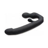 Tri-Volver Rechargeable Strapless Strap On Black: The Ultimate Dual Pleasure Silicone Dildo for Couples - Adult Naughty Store