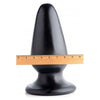 Introducing the Gigantor XXXL Tapered Butt Plug Black - The Ultimate Anal Challenge for Adventurous Enthusiasts - Adult Naughty Store