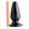 Introducing the Gigantor XXXL Tapered Butt Plug Black - The Ultimate Anal Challenge for Adventurous Enthusiasts - Adult Naughty Store