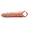 Introducing the SensaFlex™ 3-Inch Extender Sleeve Beige Penis Extension - The Ultimate Pleasure Enhancer for Men! - Adult Naughty Store