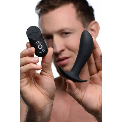 Under Control Prostate Vibrator With Remote Control - Premium Silicone Anal Pleasure Toy for Men - Model UCPV-RC001 - Black