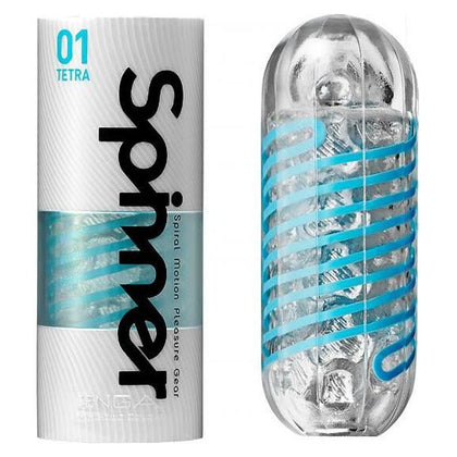 Tenga Spinner 01 Tetra Spiral Motion Pleasure Gear - The Ultimate Sensation for Men's Pleasure in Clear - Adult Naughty Store