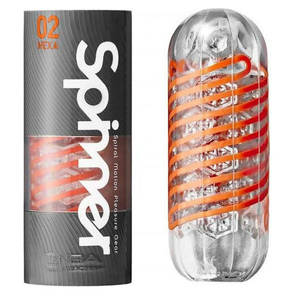 Tenga Spinner 02 Hexa Stroker - The Ultimate Male Pleasure Device for Mind-Blowing Sensations in Clear