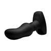 Rimmers Slim M Curved Rimming Plug With Remote Control - Premium Silicone Anal Massager for Men and Women - Model M-01 - Black