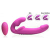 10X Evoke Ergo Fit Inflatable & Vibrating Strapless Strap-On Dildo - Model XE-5001 - Ultimate Pleasure Experience for Couples - Intense Stimulation - Pink
