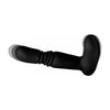 Introducing the LuxeSilk Silicone Thrusting Anal Plug With Remote Control - Model LS-500X - For Men - Ultimate Pleasure for Prostate Stimulation - Black