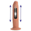 Kinetic Thumping 7X Remote Control Dildo Beige Large - Adult Naughty Store