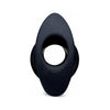 Hive Ass Tunnel Silicone Ribbed Hollow Anal Plug Medium - Intense Pleasure for All Genders - Model HT-2022 - Black - Adult Naughty Store