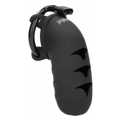 Mancage Chastity Model 08 4.2 inches Silicone Black Male Chastity Cage