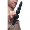 Silicone Graduated Beads Lubricant Launcher - Premium Black Pleasure Applicator for Enhanced Intimacy (Model: XL-4B) - Adult Naughty Store