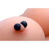 Dragon's Orbs Nubbed Silicone Magnetic Balls - Intensify Pleasure with the Dragon's Delight Model D-2021 - Unisex Pleasure Toy for Sensual Stimulation - Black - Adult Naughty Store