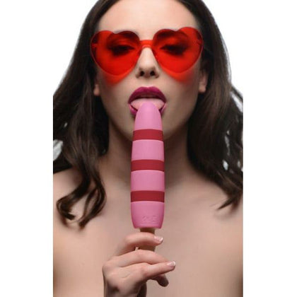 Ticklin Cocksicles Popsicle Vibe - 10x Silicone Rechargeable Vibrator for Women - Ultimate Pleasure Indulgence - Pink