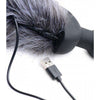 Silicone Fox Tail Anal Plug with Remote Control - Model GRX-3000 - Unisex Pleasure - Gray