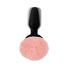 Introducing the Luxe Pink Bunny Tail Vibrating Anal Plug - Model BT-3000: A Sensational Pleasure Delight for All Genders!