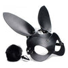Tailz Bunny Tail Anal Plug and Mask Set - Model BTP-001 - Unisex Pleasure - Black