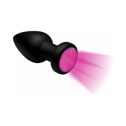 Booty Sparks 7X Light Up Rechargeable Anal Plug Small - A Mesmerizing Delight for Sensual Nights - Model BS7X-AP-S - Unisex - Anal Stimulation - Black - Adult Naughty Store