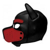 KinkWare Spike Neoprene Puppy Hood Red O-S: Premium Transformative Pet Play Headgear