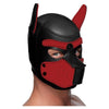 KinkWare Spike Neoprene Puppy Hood Red O-S: Premium Transformative Pet Play Headgear