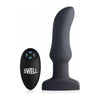 Swell Plug - 10X Inflatable Vibrating Curved Silicone Anal Plug - Model XYZ123 - Unisex - Anal Pleasure - Black - Adult Naughty Store